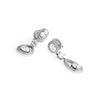 Boucles D'oreilles - Argent 925 - Rhodié - Zircone - Taille Brillantante - Femme