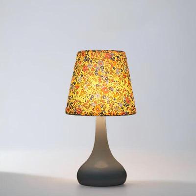 Floral Trapezoid Lampshade Bedside Night Light