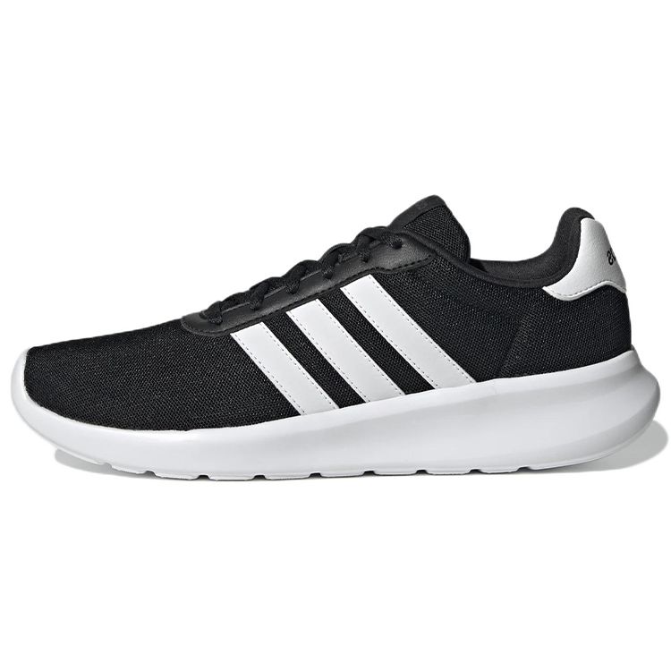 Adidas Lite Racer 3.0 Módní látka Odolné Prodyšné Nízké Neformální Běžecké Boty Pánské Tenisky Černá GY3094