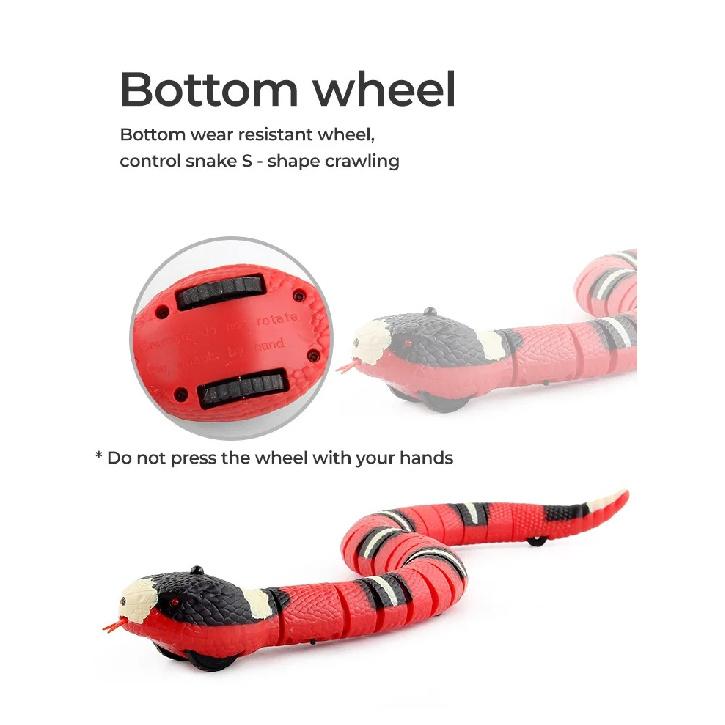 Pet Cat Toys Interactive Smart Sensing Snake TeaseToys Automatic Sensing Intelligent Obstacle Avoidance Indoor Play Cat Supplies