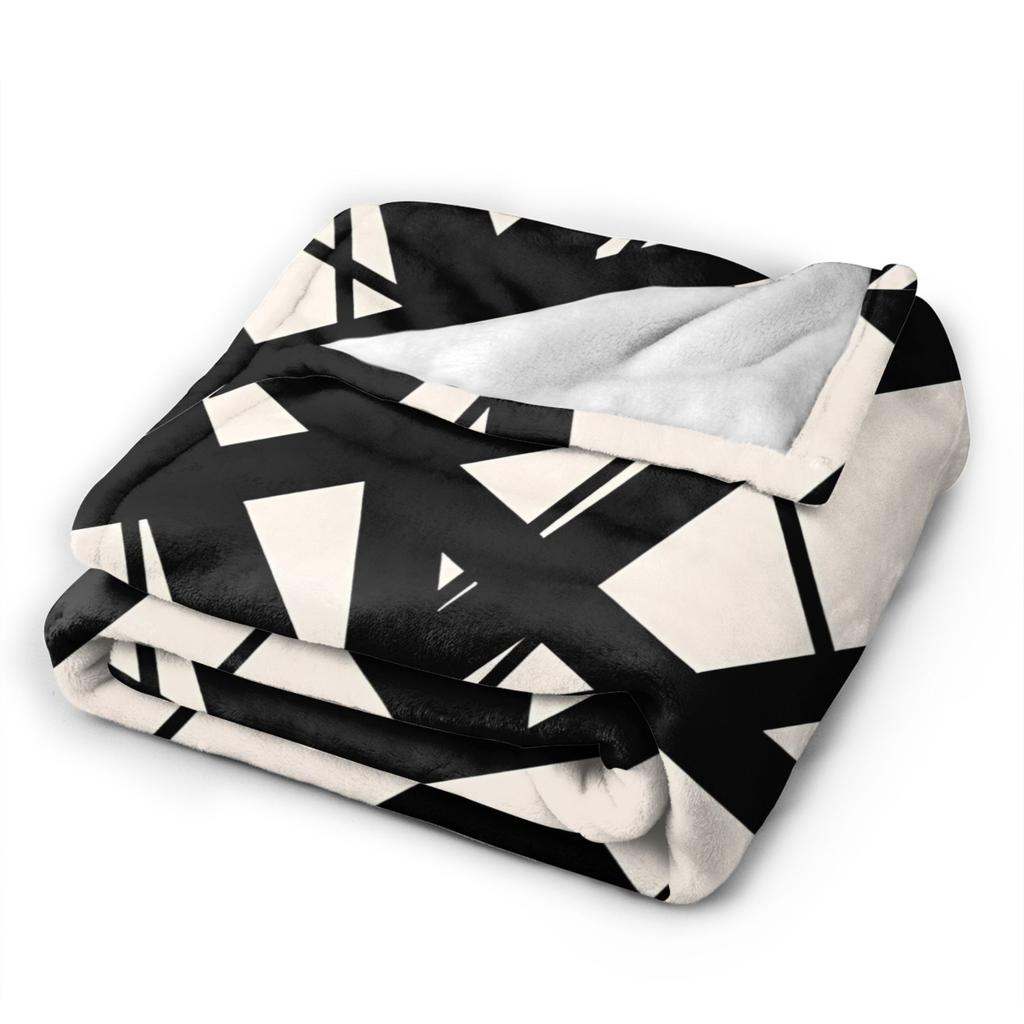 Van Halen White And Black Warm Cozy Blanket For Home Decor Fashion Throw Blanket Winter Travel Office Flannel Bedspread