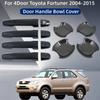 Car Modification Accessories Door Handle Cover Trim Paste Style Carbon For 4Door Toyota Fortuner 2004 2005 2006 2007 2008-2015