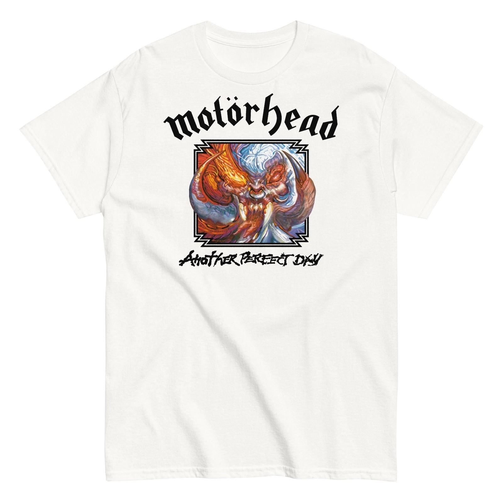 MerchMoment Motorhead - Another Day T-Shirt Mens Womens Tees Top Tops Tee T-Shirt Mens Womens Tees Top Tops Tee White New 4XL