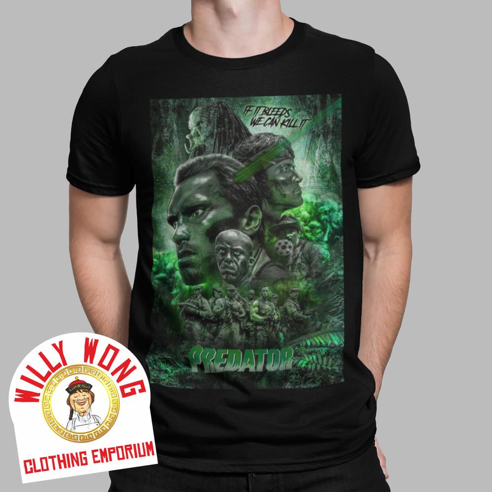 

Predator T-Shirt Retro Arnie Movie Alien Action 80s Action Space SCIFI Jungle Unisex T-Shirt XXXXL