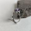 Серебряное кольцо с натуральным аметистом 1.887ct, вес изделия 2,32 гр (2194927)