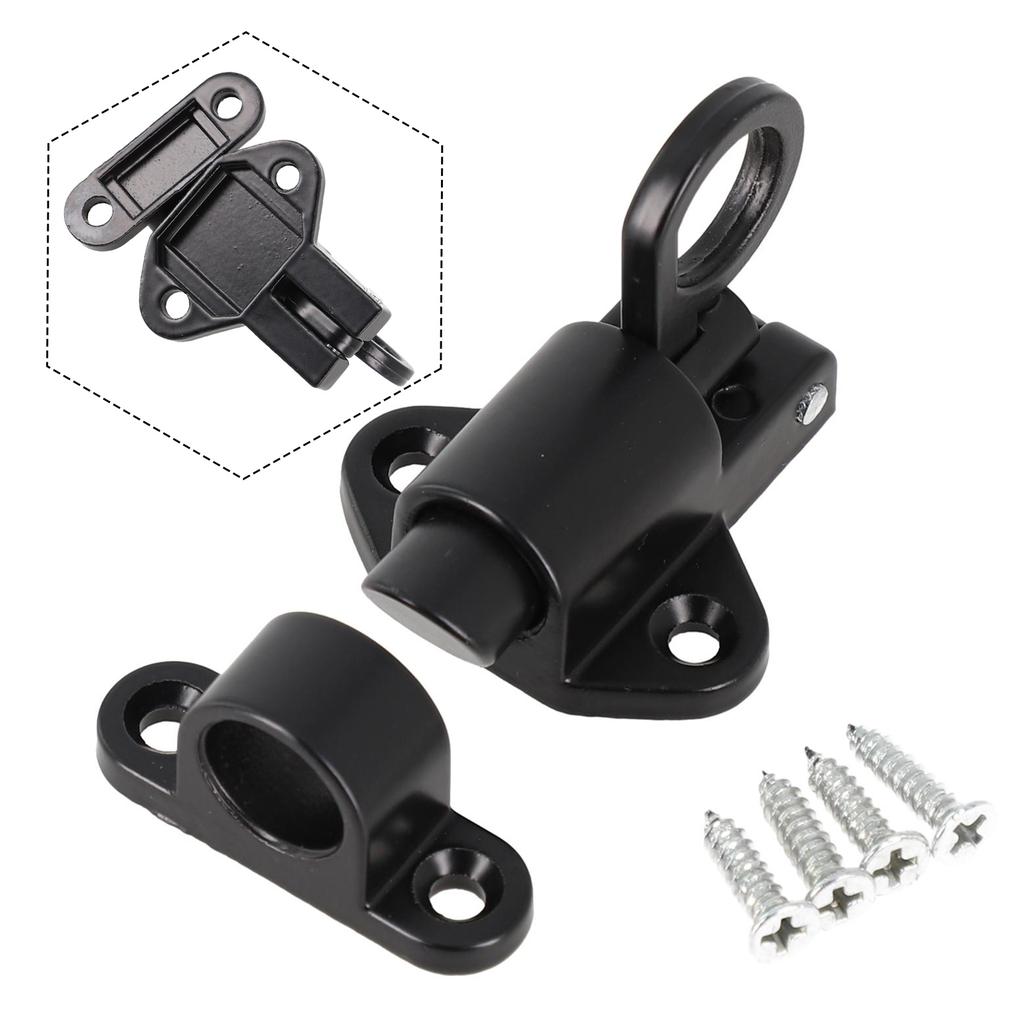 Automatischer Federriegel für Türen und Fenster Sicherheitsschloss Zugriegel Türriegelschloss Aluminiumlegierung Sicherheitsriegel Beschläge