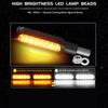 2Pcs 16LED 12V Dynamic Flowing Moto Light Turn Signals DRL CNC IP68 Waterproof