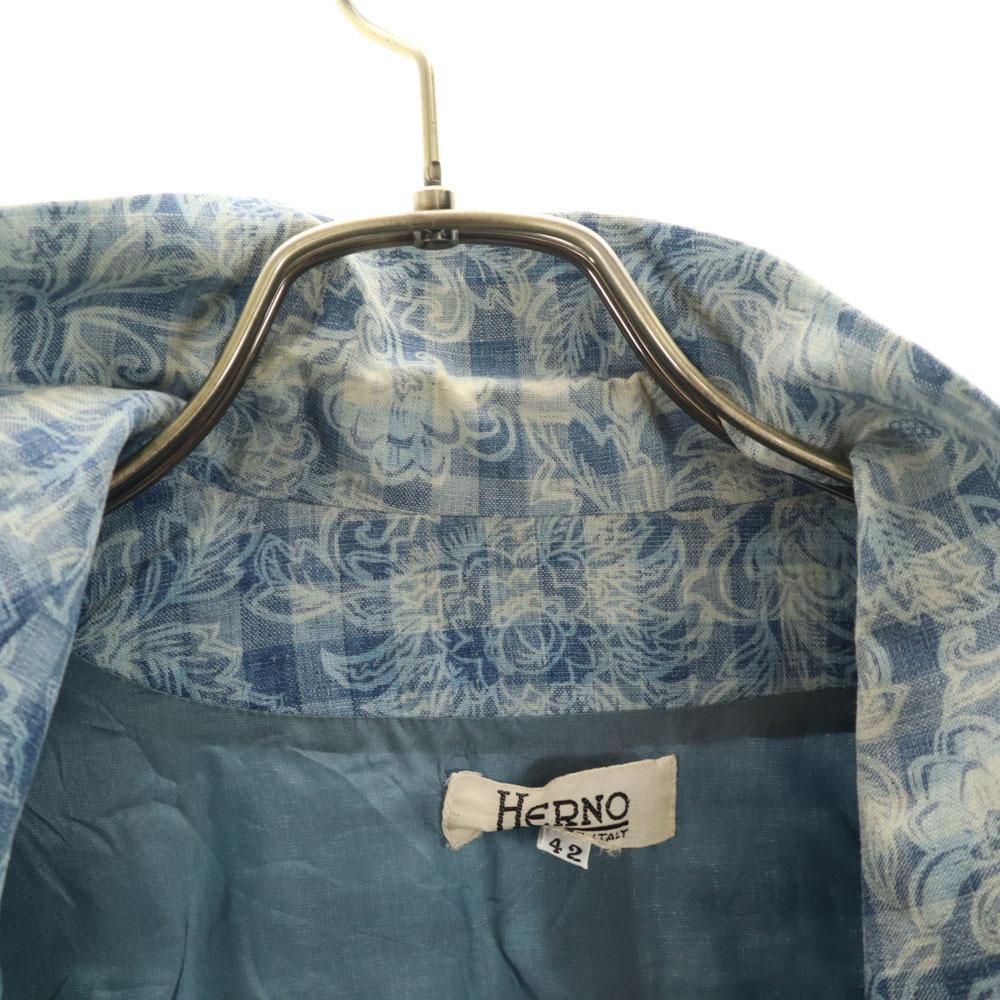 Herno 90s Linen Blend Old tailored jacket 42 blue Women Used