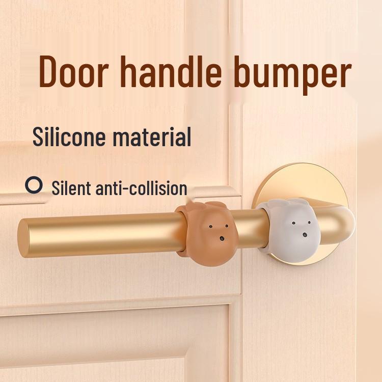 

Newcomer Exclusive Silicone Door Handle Anti-Collision Pad - No-Punching Design for Bedroom & Window