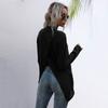 Autumn Half High Neck Sweater Women's Solid Color Loose Fit Fashion Casual Temperament Versatile Knitted Bottoming Top