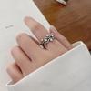 Lan Zhi 925 Sterling Silver Unisex Retro Open Index Finger Ring