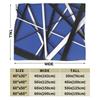 Warm Cozy Blankets Plane Travel Van Halen Blue Rock Stripes Throw Blanket Graphic  Bedspread For Sofa Home