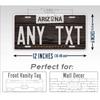 Personalized Arizona Ranch Farmhouse Rustic Metal Sign Wall Art Waterproof Vintage Decorative Plaque Home Decor