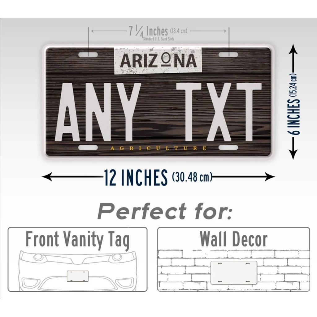Personalized Arizona Ranch Farmhouse Rustic Metal Sign Wall Art Waterproof Vintage Decorative Plaque Home Decor