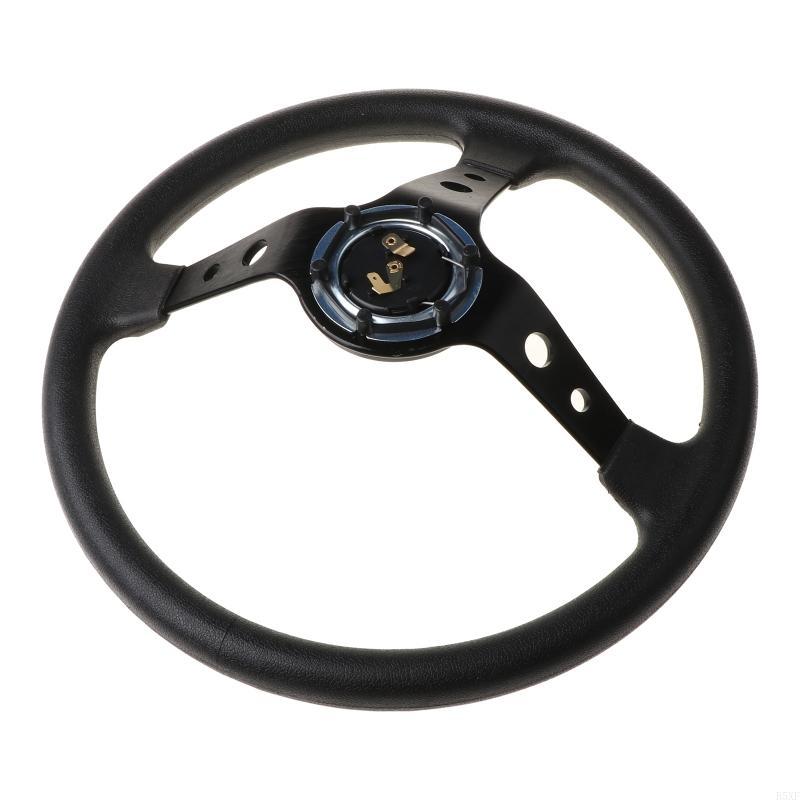 2025 New Car Accessories Sport Steering Wheel Universal 14inch PVC Leather Steering Wheel
