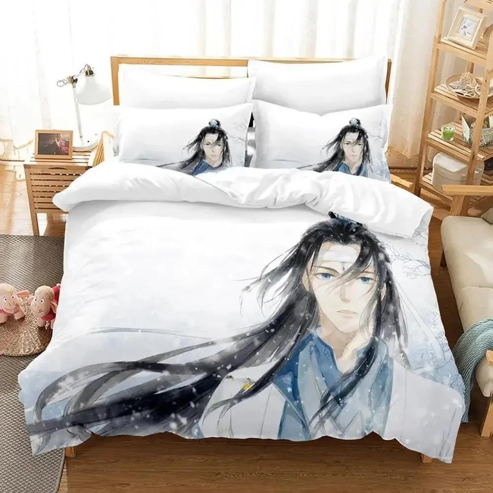 New Mo Dao Zu Shi The Grandmaster of Demonic Cultivation Bedding Set Anime Three-piece Set Adult Kid Bedroom Duvet Cover Sets