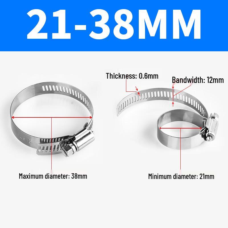 Bangwo Carbon Steel Hose Clamps (30-Pack)