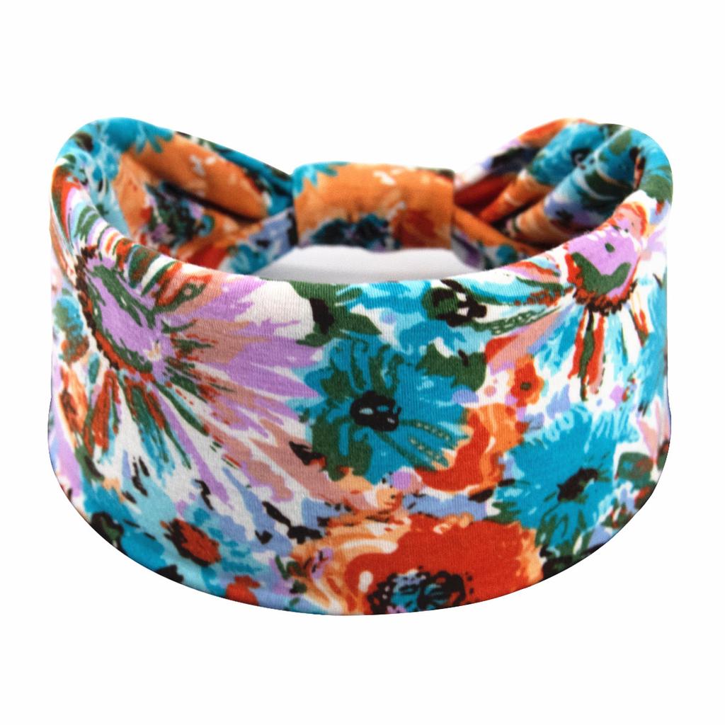 Bohemian Cashew Yoga Übung Stirnband Anti Schweiß und Feuchtigkeit Absorbieren Elastische Baumwolle Stirnband Knoten Stirnband