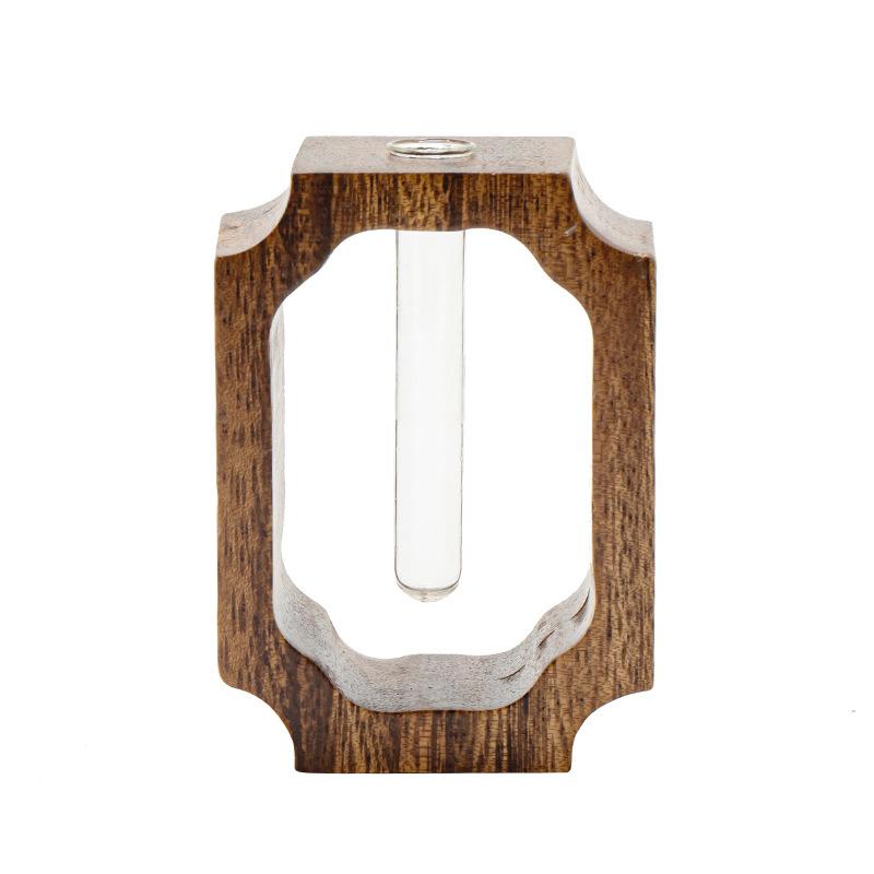 

1шт Цветочные сосуды Чайная церемония Аксессуары Цветочные композиции Винтажные маленькие вазы Сухоцветы Ореховое дерево Твердая древесина