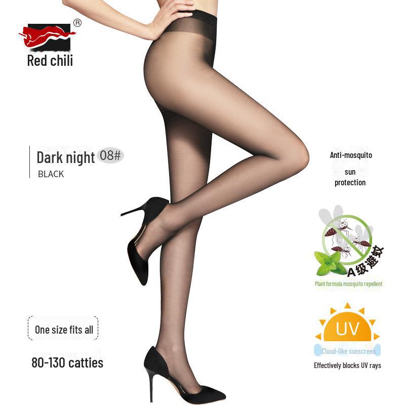 

Женские летние чулки с защитой от солнца и комаров - тонкие, анти-крючки, износостойкие, уход за кожей, сексуальные колготки для голых ног One Size (Anti-Mosquito, Sun Protection)