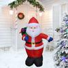 47inch Inflatable Giant Santa Claus Holding Gift Bag Christmas Decoration Ornaments for Holiday Christmas Eve 2025 New Year
