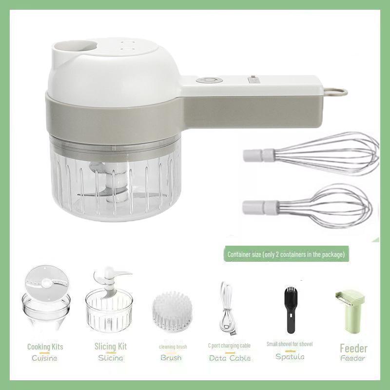 Electric Multi-Function Vegetable Cutter & Garlic Pounder