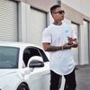 Muscleguys Nuovi Top Stampati da Uomo Patchwork Cotone&Mesh T-shirt Fitness Bodybuilding Manica Corta Traspirante Allenamento Abbigliamento da Palestra