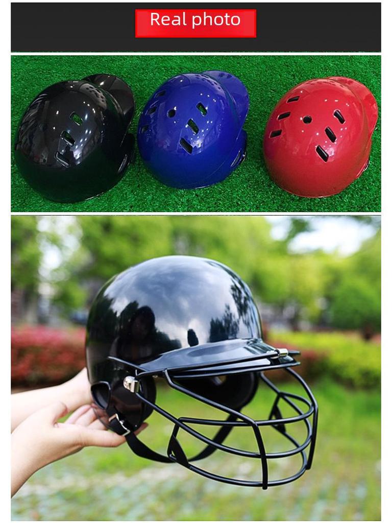 Youth and Adult Baseball Batting Helmet with Protective Face and Ear Guard for Baseball/Softball