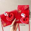 Chinese PU Leather Red Envelope Cross Body Snake New Year Money Envelope  Party Gifts