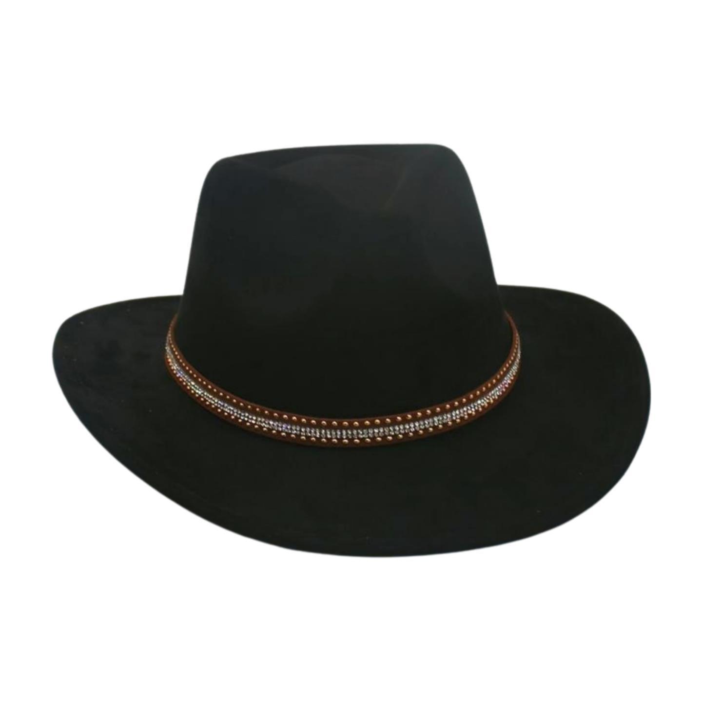

Niche Suede Upturned Top Hat French Ethnic Style Hat High-End Denim Top Hat one size fits all [j taoniu]