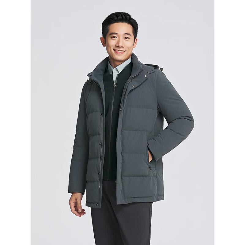 YOUNGOR Men's Stand Collar Goose Down Vest