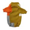 Knitted Dog Sweater Color Block Pet Pullover Warm Winter Clothing for Small Dogs Cats Cozy Soft Yarn Apparel Cold Weather Wear