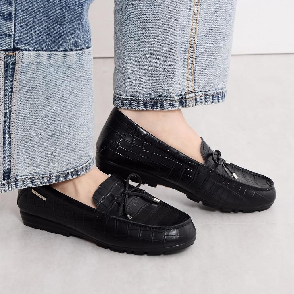 HIMIKO / Ribbon Motif Moccasins / 651109 Black 230