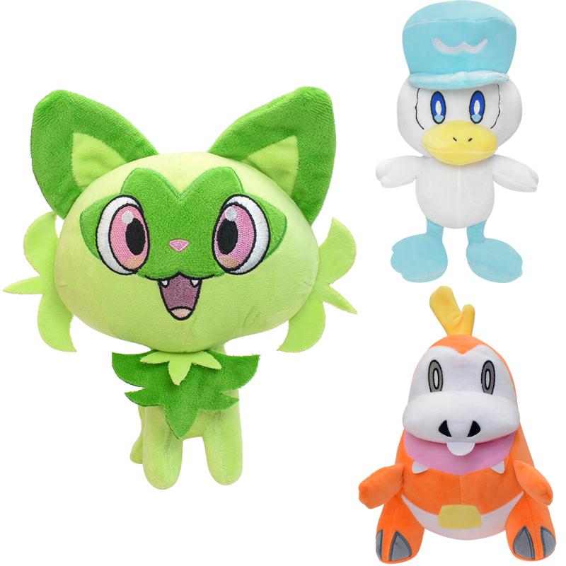 Sprigatito Fuecoco Quaxly Kawaii Plush Toys Cute Anime Scorbunny Cinderace Stuffed Animals Peluche Dolls Festivals Gifts
