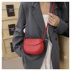 New Fashion Saddle Bag for Women Simple Style Faux Leather Shoulder Crossbody Purse Casual Commute Handbag