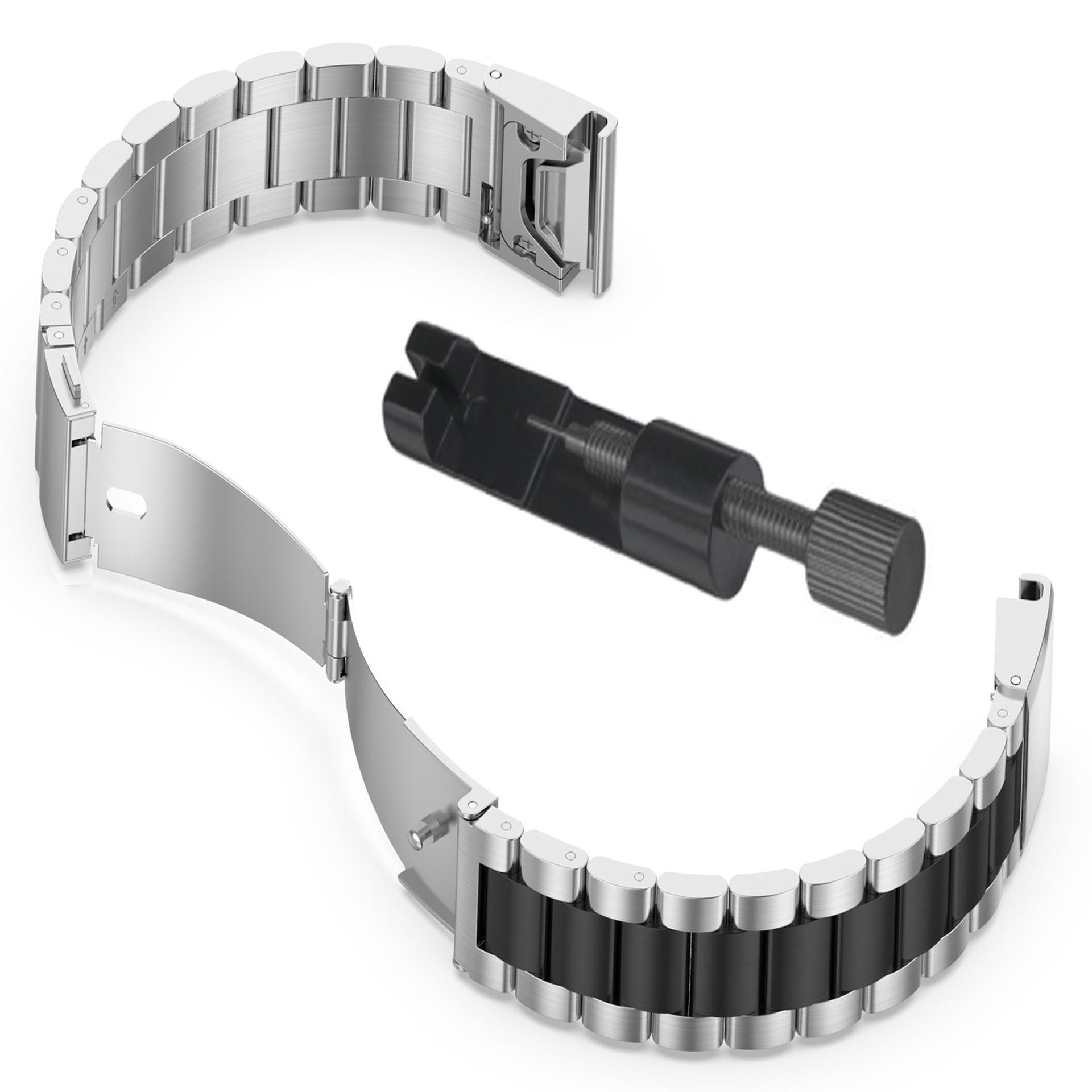 

Металевий ремінець для Garmin Fenix 8 43мм 7S 6s 5s Ремінець для годинника Для S70 epix pro 42мм Descent Mk2S MK3 MK3i 43мм Браслет з нержавіючої сталі 20мм Quick Fit 20mm срібний/чорний