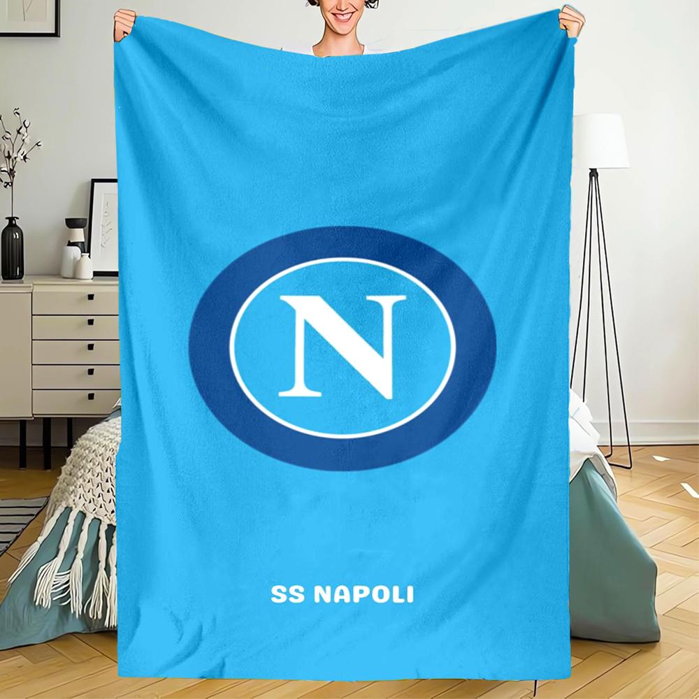 Napoli Theme Printed Blanket - Perfect for Couch, Bed, Travel & Outdoor Use | Machine Washable, Cozy & Durable.