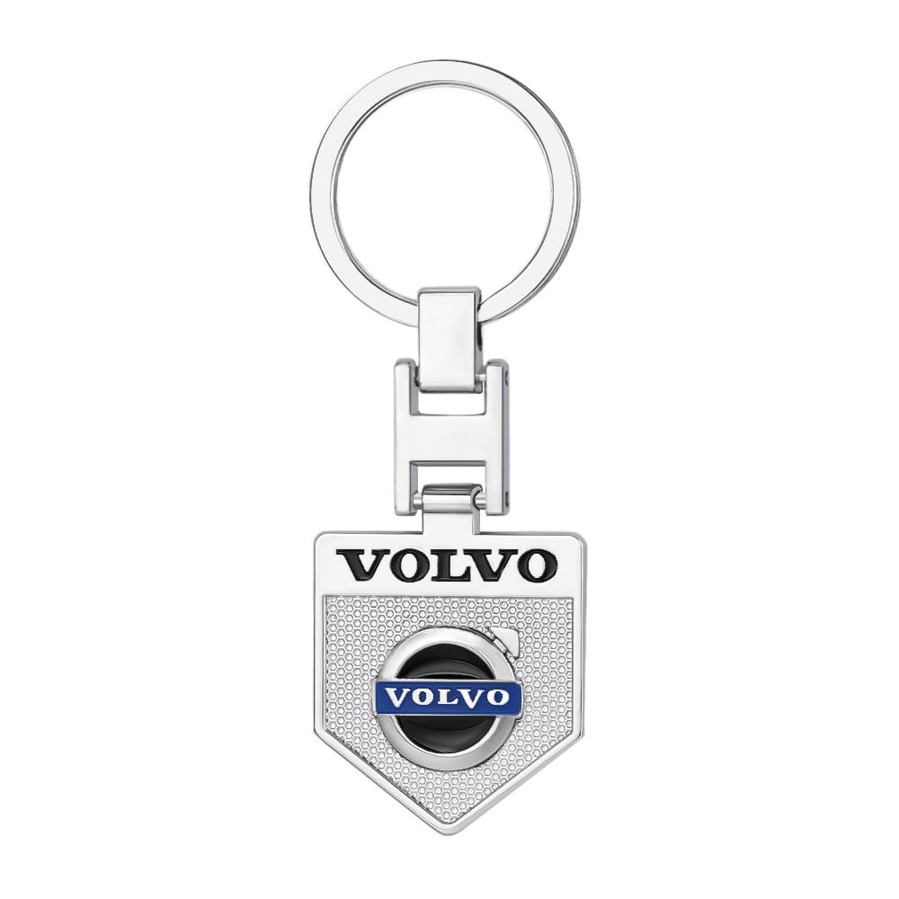 Car Metal Leather Badge Key Chain Key Case Braided Rope Keyrings For Volvo S40 S80L S60 XC40 XC60 XC90 V40 V60 V90 V70 C30 C40