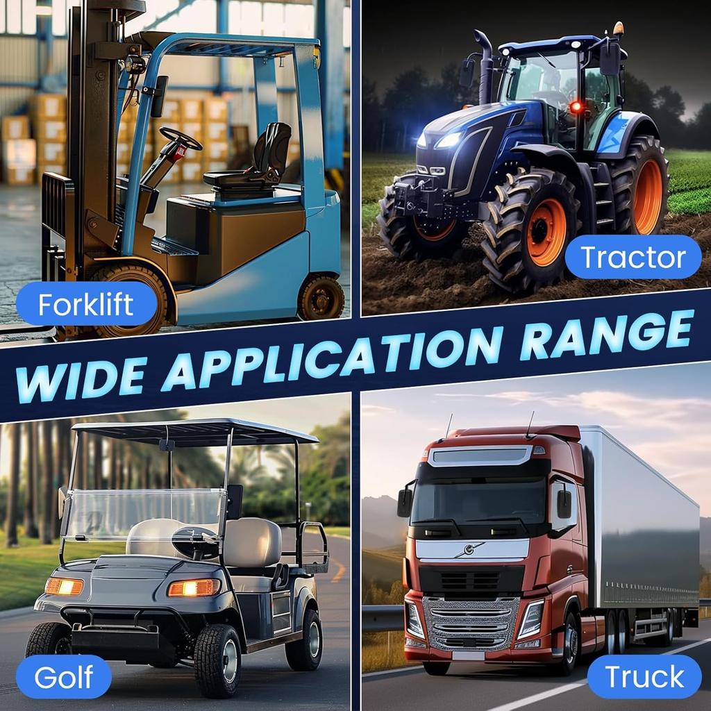 Biqing Large Side Mirrors Adjustable Auxiliary Rectangular Blind Spot Mirrors for Compatible with Trailers and Forklifts 2-Piece (5.3"x9") 360°