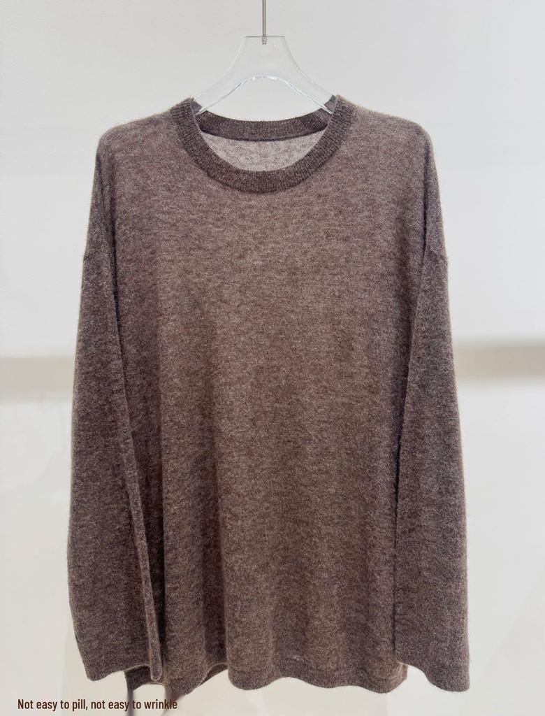 ROW Minimalist Cashmere Soft Knitted Sweater - 2025 Autumn/Winter Women's Versatile Base Layer