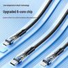PISEN 3-in-1 Type-C Fast Charging Cable for Apple & Huawei, Braided Design