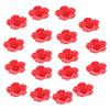 18Pcs Flower-Shaped Hummingbird Feeder Plastic Bird Feeder Supplies Bright Natural Design Hummingbird Feeding Flower