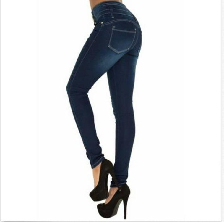Women Plus Size Skinny Jeans High Waisted Slim Fit Stretch 2016