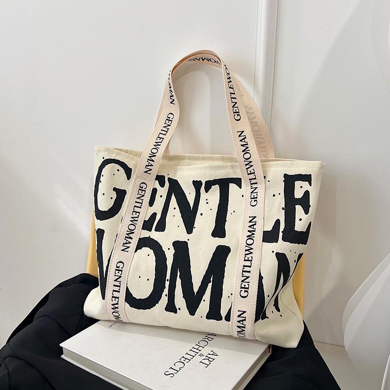 Женская зимняя повседневная холщовая сумка-тоут – Универсальная сумка через плечо большой вместимости