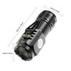 Mini Strong LED flashlight Super Bright Torch Rechargeable USB Light Camping Lantern 5 Lighting Mode Waterproof With Pen Clip