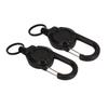 2Pcs Retractable Keychain Key Chain Anti Theft Easy To Pull Buckle Rope Elastic Keychain