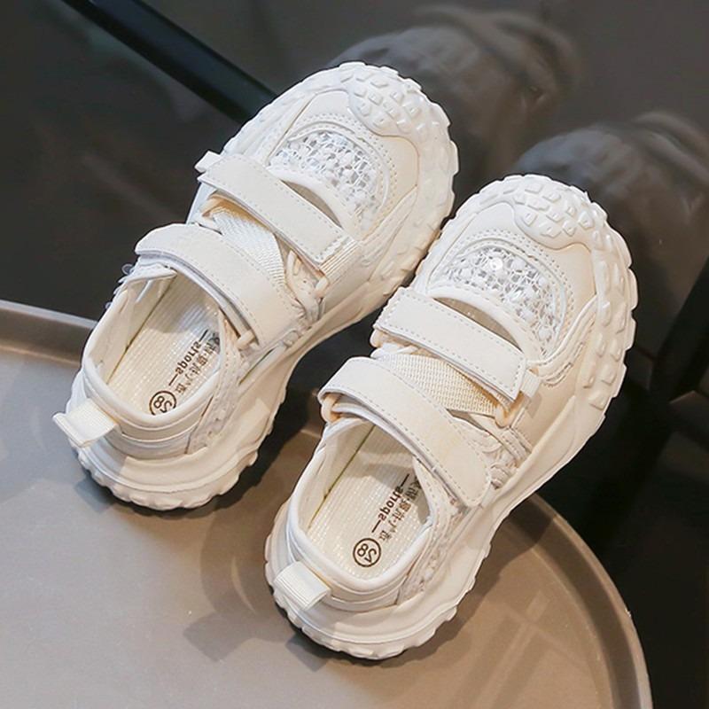 Girls' Sandals New Spring Summer Collection Children's Sports Sandals for Toddler Girls Mesh Shoes Fashionable Mid-Calf Shoes with Closed Toe