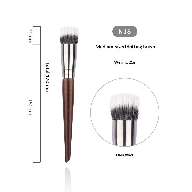 Professional Animal Hair Makeup Brush Set Complete Soft Bristles for Eyeshadow Lip Foundation Beginner Use