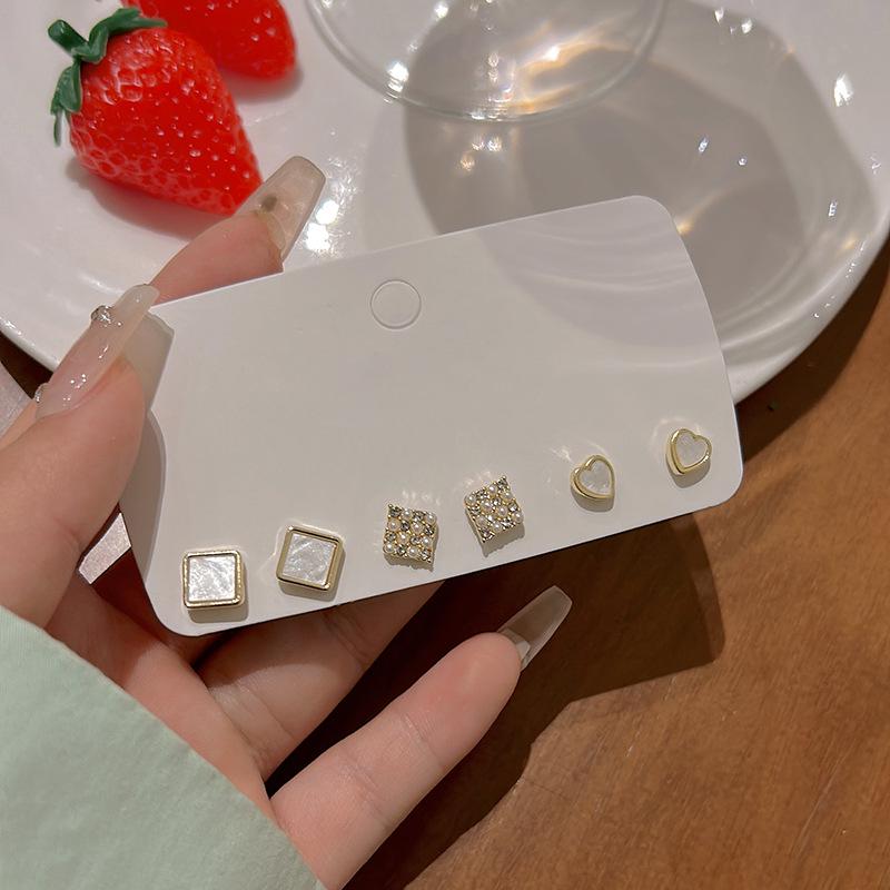 S925 Silver Needle Versatile Earrings Set – High-End, Light Luxury Forest Design for Women