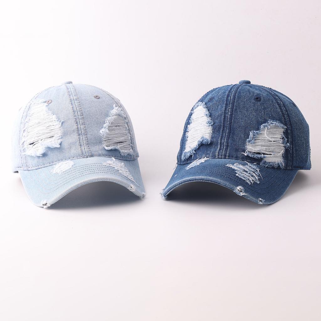 Cowboy baseball cap, old hole, fashionable retro cap, new sunshade, small hat for men